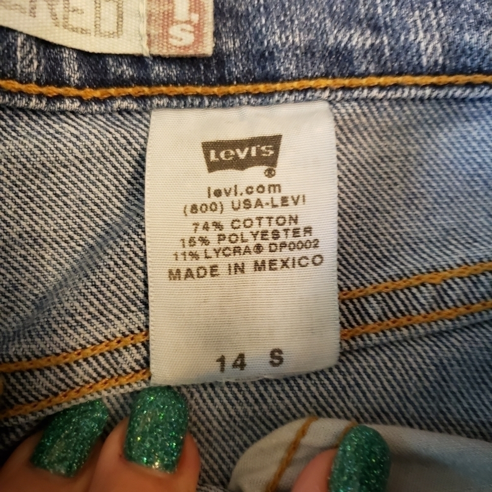 LEVI'S 512 Classic Slim Fit Tapered Leg 14M 33x28 VGUC 2004 early Y2K - Picture 4 of 11